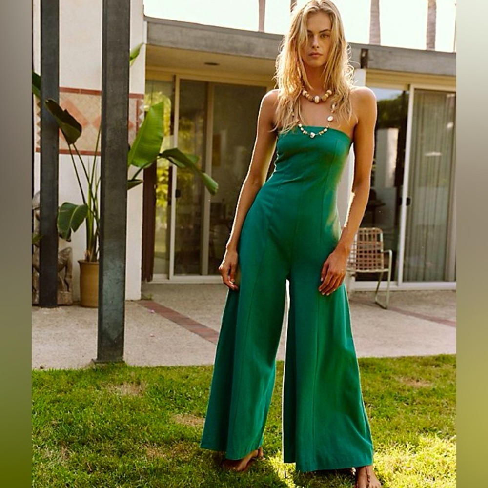 NWT sold out Free People Kamora one piece in mermaid color